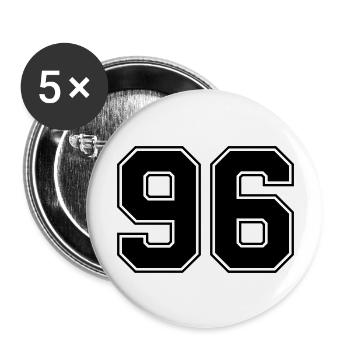 96 - Buttons groß 56 mm (5er Pack) - Weiß - Vorne