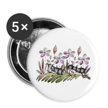 Fourmis - Lot de 5 grands badges (56 mm) - blanc - Devant