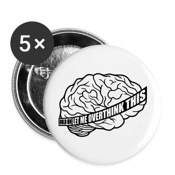 Permettez-moi d’exagérer - Lot de 5 grands badges (56 mm) - blanc - Devant