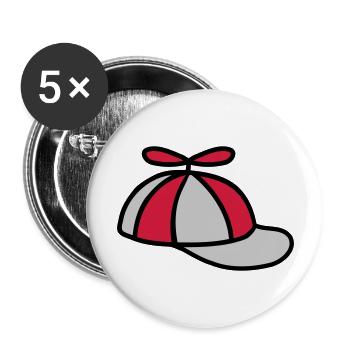 Propeller Cap Wind Turbine Hat Design - Buttons large 2.2''/56 mm (5-pack) - white - Front
