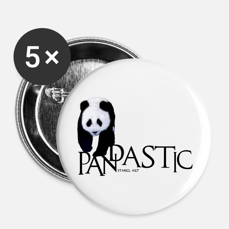 Pandastic - Buttons large 2.2''/56 mm (5-pack) - white