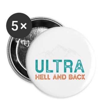 Ultra – Hell and Back - Buttons large 2.2''/56 mm (5-pack) - white - Front