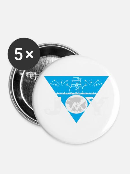 Joy - Buttons groß 56 mm (5er Pack) - Weiß
