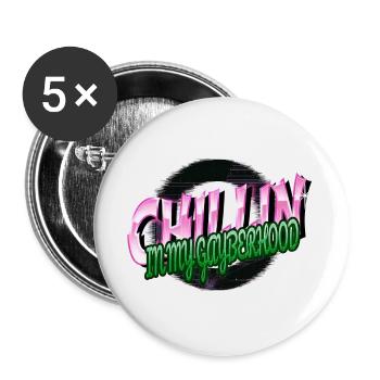 activist tshirts gift gay rights birthday - Buttons large 2.2''/56 mm (5-pack) - white - Front