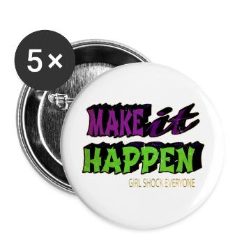 blackhistory sayings antiracism funny sayings - Buttons groß 56 mm (5er Pack) - Weiß - Vorne