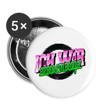 terrier spruch geburtstagsgeschenkidee lustig - Buttons groß 56 mm (5er Pack) - Weiß - Vorne