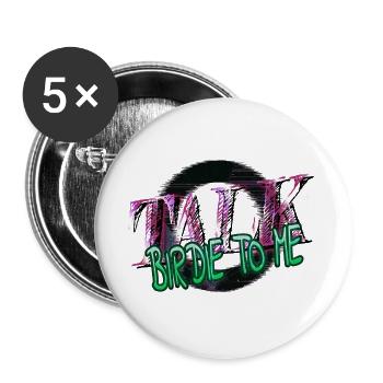 blagues drôles golf drôlegolfCadeaux - Lot de 5 grands badges (56 mm) - blanc - Devant