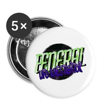 Scifi Alien Je ne parle pas Extraterrestres Humains Alien Lover - Lot de 5 grands badges (56 mm) - blanc - Devant