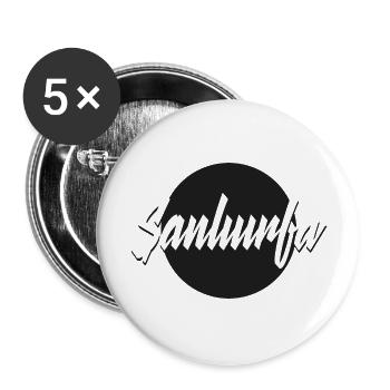 Şanlıurfa - Lot de 5 grands badges (56 mm) - blanc - Devant
