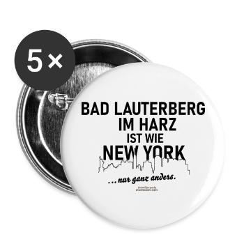 Bad Lauterberg - Buttons groß 56 mm (5er Pack) - Weiß - Vorne