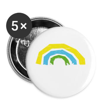 Mama, 2 follower, twins, 2-fold mom - Buttons large 2.2''/56 mm (5-pack) - white - Front