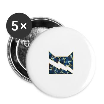 Donenrclan Thunderclan Firestar Firestar Cats - Buttons large 2.2''/56 mm (5-pack) - white - Front