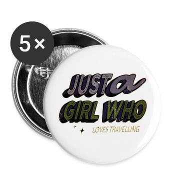 birthday present happy funny quote bday - Buttons groß 56 mm (5er Pack) - Weiß - Vorne