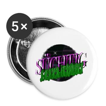 lustig bachhund lieben lieblingshund geschenkidee - Buttons groß 56 mm (5er Pack) - Weiß - Vorne