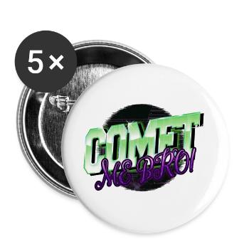 planètes voyage spatial drôle déclaration dictons - Lot de 5 grands badges (56 mm) - blanc - Devant