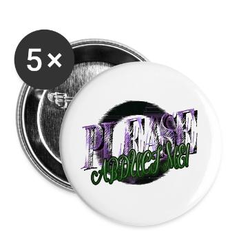 Awesome Abduction Science Fiction Humor Aliens - Buttons large 2.2''/56 mm (5-pack) - white - Front