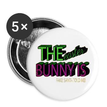animal gift t shirt sayings jesus christ - Buttons groß 56 mm (5er Pack) - Weiß - Vorne