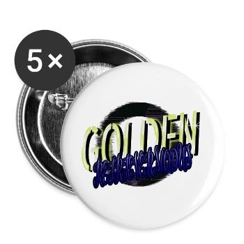 gift idea axolotls sayings present idea humor - Buttons large 2.2''/56 mm (5-pack) - white - Front