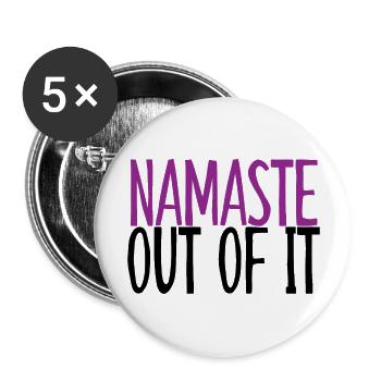 Namaste Out of It 4 - Buttons groß 56 mm (5er Pack) - Weiß - Vorne
