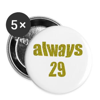 always 29 - Buttons groß 56 mm (5er Pack) - Weiß - Vorne