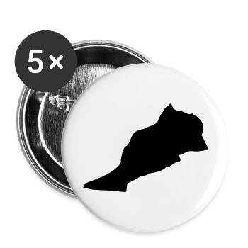 Maroc Pays - Lot de 5 grands badges (56 mm) - blanc - Devant