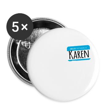 Karen Halloween Costume - Speak To The Manager - Buttons large 2.2''/56 mm (5-pack) - white - Front