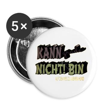 bullterrier hundeliebhaber lieben spruch - Buttons groß 56 mm (5er Pack) - Weiß - Vorne