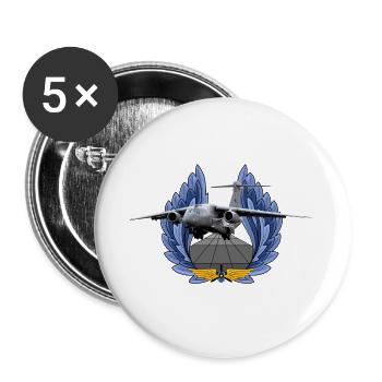 C-390 - Buttons groß 56 mm (5er Pack) - Weiß - Vorne