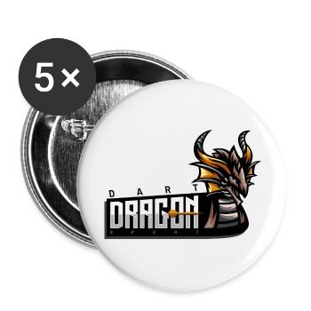 Darts Sport Dragon - Buttons large 2.2''/56 mm (5-pack) - white - Front