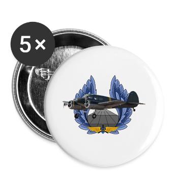 UC-78 Bobcat - Buttons groß 56 mm (5er Pack) - Weiß - Vorne