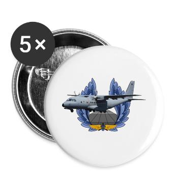 CN-235 - Buttons large 2.2''/56 mm (5-pack) - white - Front