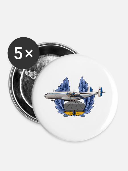 An-22 - Buttons groß 56 mm (5er Pack) - Weiß