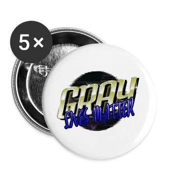 arab gay rights aliens heart female pride outfits - Buttons groß 56 mm (5er Pack) - Weiß - Vorne