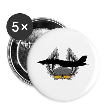 F-14 Tomcat - Buttons large 2.2''/56 mm (5-pack) - white - Front