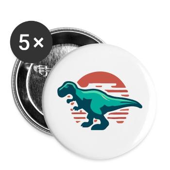 Sauve qui peut - Lot de 5 grands badges (56 mm) - blanc - Devant