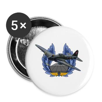 IL-2 - Buttons groß 56 mm (5er Pack) - Weiß - Vorne