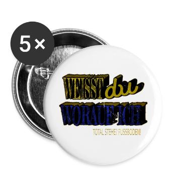 gehalt geburtstag plattenleger zitat witzige humor - Buttons groß 56 mm (5er Pack) - Weiß - Vorne