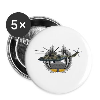 Mi-26 - Buttons large 2.2''/56 mm (5-pack) - white - Front