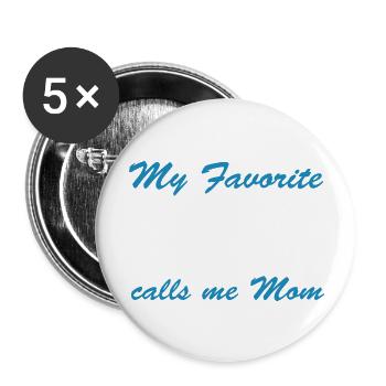 Fußball Soccer - Buttons large 2.2''/56 mm (5-pack) - white - Front