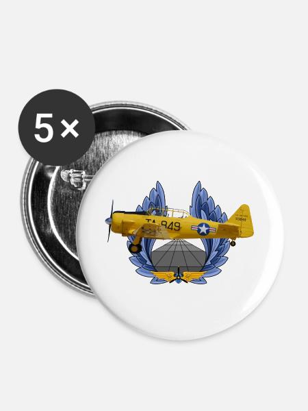 Texan - Buttons groß 56 mm (5er Pack) - Weiß