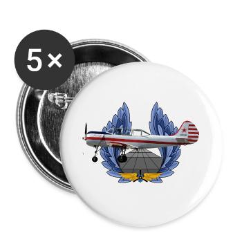 Yak-52 - Buttons large 2.2''/56 mm (5-pack) - white - Front