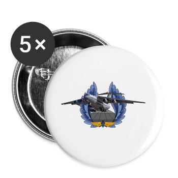 IL-76 - Buttons groß 56 mm (5er Pack) - Weiß - Vorne