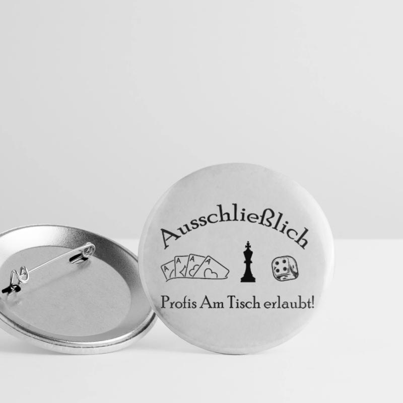 boardgame chess backgammon game night Buttons groß 56 mm (5er Pack)