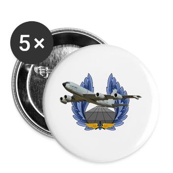 KC-135 - Buttons large 2.2''/56 mm (5-pack) - white - Front