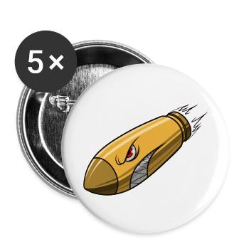Bullet - Buttons large 2.2''/56 mm (5-pack) - white - Front