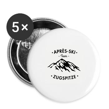 Après-Ski Zugspitze - Buttons large 2.2''/56 mm (5-pack) - white - Front