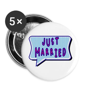 SAINT VALENTINE. bachelorette party. I LOVE YOU. I LOVE YOU. LOVE - Buttons large 2.2''/56 mm (5-pack) - white - Front