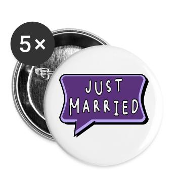 SAINT VALENTINE. bachelorette party. I LOVE YOU. I LOVE YOU. LOVE - Buttons large 2.2''/56 mm (5-pack) - white - Front