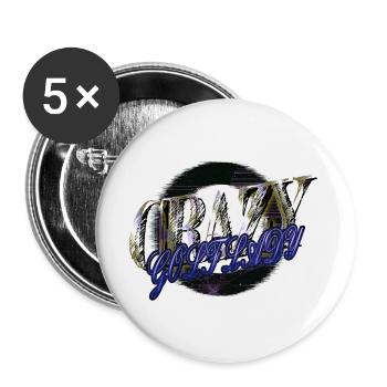 Golf Swing Present Jokes GirlsGolfGift Golfgirls - Buttons large 2.2''/56 mm (5-pack) - white - Front