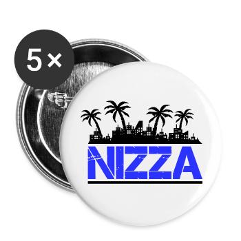 Nice - Buttons large 2.2''/56 mm (5-pack) - white - Front